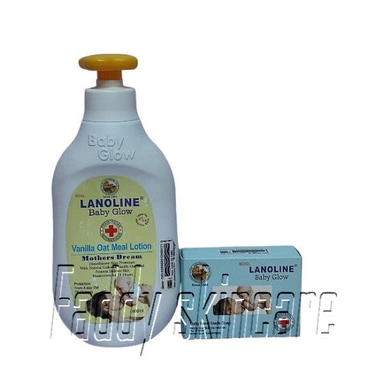 Lanoline Baby Glow Vanilla Oat Meal Lotion & Soap